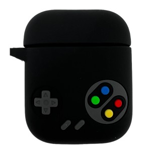 Nettech Apple Airpods 2.Nesil Uyumlu Airpods Gaming Arka Koruma Kılıf (Siyah) NT-110082