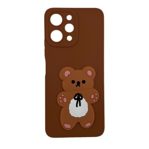 Nettech Xiaomi Redmi 12 Uyumlu Maskot Seri Arka Koruma Kılıf (Kahverengi) NT-109817