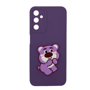 Nettech Samsung Galaxy A14 4G Uyumlu Maskot Seri Arka Koruma Kılıf (Mor) NT-110164