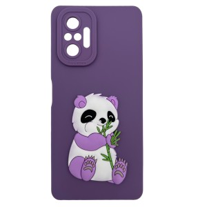 Nettech Xiaomi Redmi Note 10 Pro 4G Uyumlu Maskot Seri Arka Koruma Kılıf (Mor) NT-109845