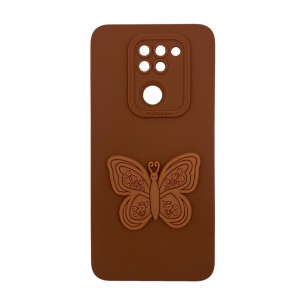 Nettech Xiaomi Redmi Note 9 Uyumlu Maskot Seri Arka Koruma Kılıf (Kahverengi) NT-109838