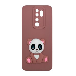 Nettech Xiaomi Redmi Note 8 Pro Uyumlu Maskot Seri Arka Koruma Kılıf (Pembe) NT-109834