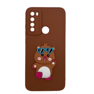 Nettech Xiaomi Redmi Note 8 Uyumlu Maskot Seri Arka Koruma Kılıf (Kahverengi) NT-109832