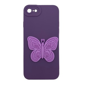 Nettech Apple iPhone 7 Uyumlu Maskot Seri Arka Koruma Kılıf (Mor) NT-109827