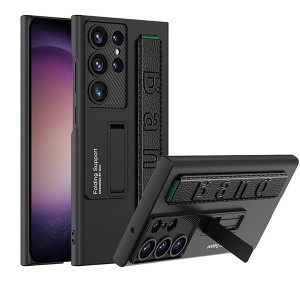 Nettech Samsung Galaxy S24 Ultra Uyumlu Standlı Band Arka Koruma Kılıf (Siyah) NT-108012