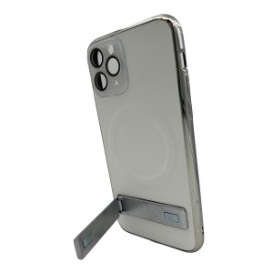 Nettech Apple iPhone 11 Pro Uyumlu NT-N045 Standlı Kartlık Arka Koruma Kılıf (Beyaz) NT-108440