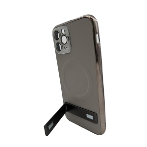 Nettech Apple iPhone 11 Pro Uyumlu NT-N045 Standlı Kartlık Arka Koruma Kılıf (Gri) NT-108439