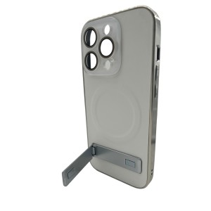 Nettech Apple iPhone 15 Pro Uyumlu NT-N045 Standlı Kartlık Arka Koruma Kılıf (Beyaz) NT-108487