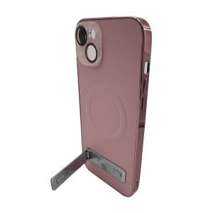 Nettech Apple iPhone 15 Uyumlu NT-N045 Standlı Kartlık Arka Koruma Kılıf (Pembe) NT-108477