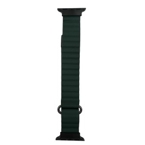Nettech Apple Watch Series 41 mm Uyumlu Deri Kordon (Yeşil) NT-110243