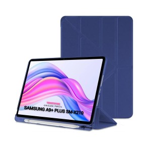 Nettech Samsung Galaxy A9 Plus X210 Uyumlu Premium Smart 360 Kalem Yuvalı Kapaklı Kılıf (Gece Mavi) NT-110707