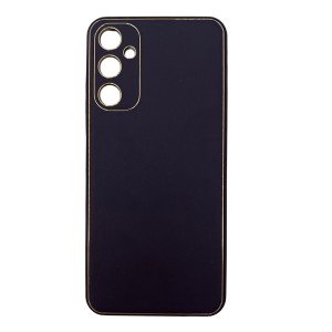 Nettech Samsung Galaxy A35 Uyumlu Coco Leather Seri Arka Koruma Kılıf (Derin Mor) NT-106671