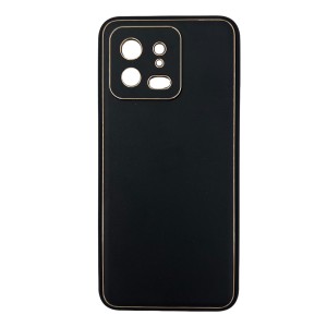 Nettech Xiaomi Mi 13 Uyumlu Coco Leather Seri Arka Koruma Kılıf (Siyah) NT-106699