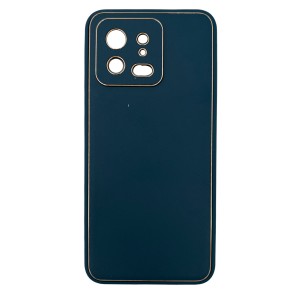 Nettech Xiaomi Mi 13 Pro Uyumlu Coco Leather Seri Arka Koruma Kılıf (Lacivert) NT-106704