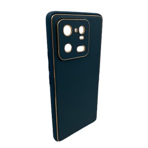 Nettech Xiaomi Mi 13 Pro Uyumlu Coco Leather Seri Arka Koruma Kılıf (Lacivert) NT-106704