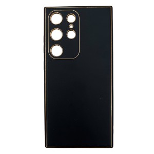 Nettech Samsung Galaxy S24 Ultra Uyumlu Coco Leather Seri Arka Koruma Kılıf (Siyah) NT-106689