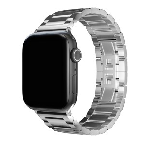 Nettech Apple Watch Seri 42/44 mm Uyumlu Metal Kordon (Gri) NT-110231