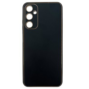 Nettech Samsung Galaxy A55 Uyumlu Coco Leather Seri Arka Koruma Kılıf (Siyah) NT-106673