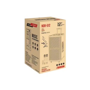 Nettech NDR512 Party Box Kablosuz Hoparlör - Speaker (Siyah) NT-110745