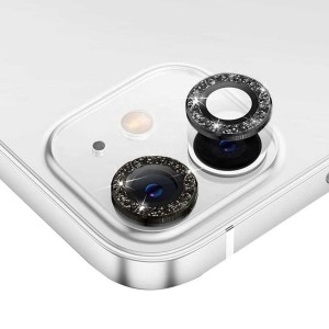 Nettech Apple iPhone 11 Pro Uyumlu Diamond Taşlı Model Kamera Cam Koruyucu (Siyah) NT-110755