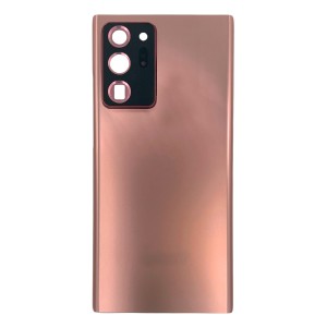 Teknonet Samsung Galaxy Note 20 Ultra Uyumlu Geniş Kamera Camlı Batarya Kapağı (Kırmızı) NT-110915