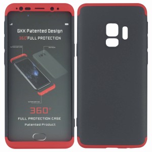 Nettech Samsung Galaxy G960 S9 Uyumlu 360 Koruyucu Arka Koruma Kılıf (Kırmızı) VR-4312