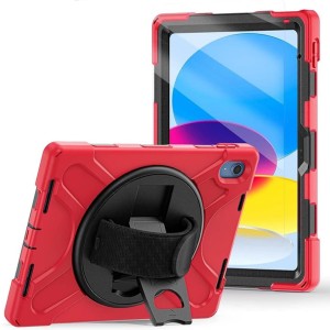 Nettech Apple iPad 10 Nesil 10.9 2022 Uyumlu Sport Seri Arka Koruma (Kırmızı) NT-105960