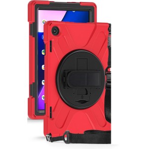 Nettech Lenovo Tab M10 (3.Nesil) TB328FU Uyumlu Sport Seri Arka Koruma (Kırmızı) NT-105976