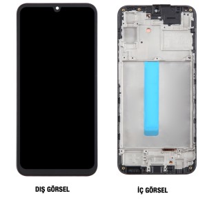 Teknonet Samsung Galaxy A25 Uyumlu Org Lcd+Dokunmatik+Çıtalı (Siyah) NT-111034
