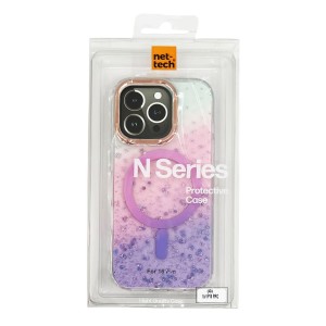 Nettech Apple iPhone 16 Pro Uyumlu NT-N056 Desenli Seri Arka Koruma Kılıf (Pembe) NT-110990