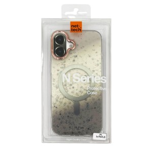 Nettech Apple iPhone 16 Uyumlu NT-N056 Desenli Seri Arka Koruma Kılıf (Siyah) NT-110979