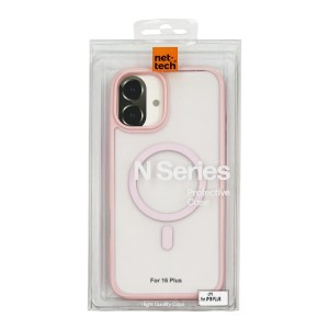 Nettech Apple iPhone 16 Plus Uyumlu NT-N057 Şeffaf Seri Arka Koruma Kılıf (Pembe) NT-111008