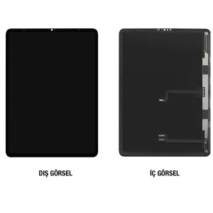 Teknonet Apple iPad Pro 6.Nesil 12.9 (A2436) Uyumlu Org Lcd+Dokunmatik (Siyah) NT-111122