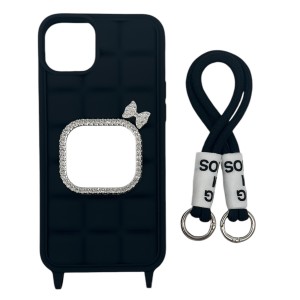 Nettech Apple iPhone 11 Uyumlu NT-N026 Aynalı Arka Koruma Kılıf (Siyah) NT-106806