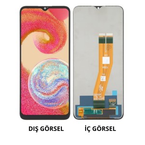 Teknonet Samsung Galaxy A04E Uyumlu Org Lcd+Dokunmatik (Siyah) NT-108043