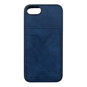 Nettech Apple iPhone 6 Uyumlu NT-N028 Deri Kartlık Arka Koruma Kılıf (Lacivert) NT-107057