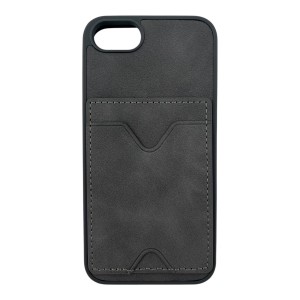 Nettech Apple iPhone 6 Uyumlu NT-N028 Deri Kartlık Arka Koruma Kılıf (Gri) NT-107056