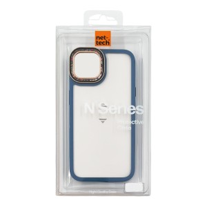 Nettech Apple iPhone 11 Uyumlu NT-N027 Taşlı Seri Arka Koruma Kılıf (Mavi) NT-106865