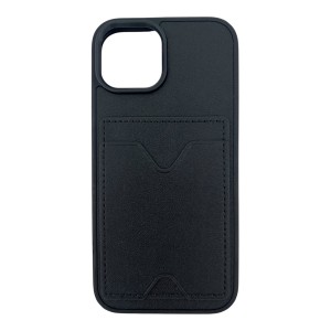 Nettech Apple iPhone 13 Uyumlu NT-N028 Deri Kartlık Arka Koruma Kılıf (Siyah) NT-107110