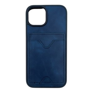 Nettech Apple iPhone 11 Pro Uyumlu NT-N028 Deri Kartlık Arka Koruma Kılıf (Lacivert) NT-107089