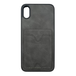 Nettech Apple iPhone 6 Plus Uyumlu NT-N028 Deri Kartlık Arka Koruma Kılıf (Gri) NT-107062