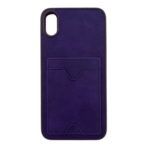 Nettech Apple iPhone 6 Plus Uyumlu NT-N028 Deri Kartlık Arka Koruma Kılıf (Mor) NT-107064
