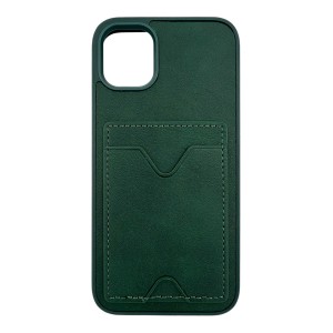 Nettech Apple iPhone 11 Uyumlu NT-N028 Deri Kartlık Arka Koruma Kılıf (Yeşil) NT-107081