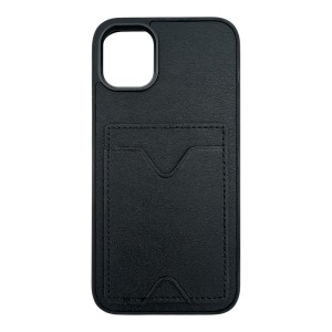 Nettech Apple iPhone 11 Uyumlu NT-N028 Deri Kartlık Arka Koruma Kılıf (Siyah) NT-107085