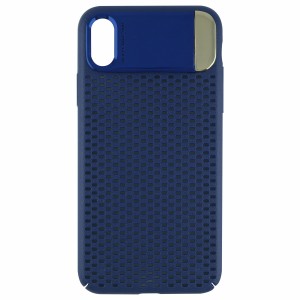 Nettech Apple iPhone X Uyumlu Arka Koruma Arka Koruma Kılıf (Mavi) VR-4438