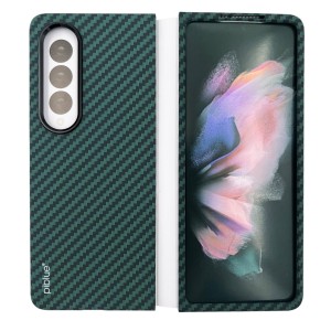 Nettech Samsung Galaxy Z Fold 4 Uyumlu Karbon Seri Arka Koruma Kılıf (Yeşil) NT-111522