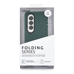 Nettech Samsung Galaxy Z Fold 4 Uyumlu Karbon Seri Arka Koruma Kılıf (Yeşil) NT-111522