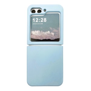 Nettech Samsung Galaxy Z Flip 5 Uyumlu Nano Arka Koruma Kılıf (Turkuaz) NT-111508