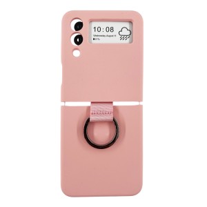 Nettech Samsung Galaxy Z Flip 4 Uyumlu Nano Arka Koruma Kılıf (Pembe) NT-111510