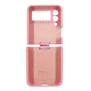 Nettech Samsung Galaxy Z Flip 4 Uyumlu Nano Arka Koruma Kılıf (Pembe) NT-111510